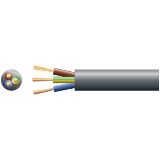 Mercury 3183Y 3 Core Round PVC, 300/500V, HO5VV-F3, 15A