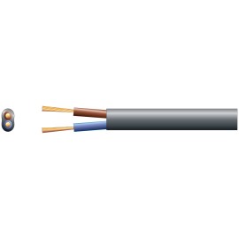 Mercury 2192Y 2 Core Oval PVC, 300/300V, HO3VVH2-F2, 3A