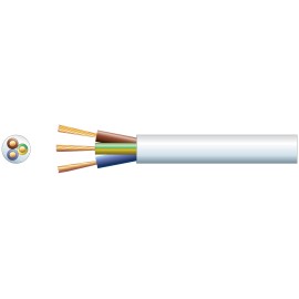 Mercury 2183Y 3 Core Round PVC, 300/300V, HO3VV-F3, 6A