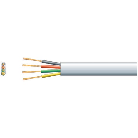 Mercury Flat Profile Telephone/Data Cable - Pure Copper