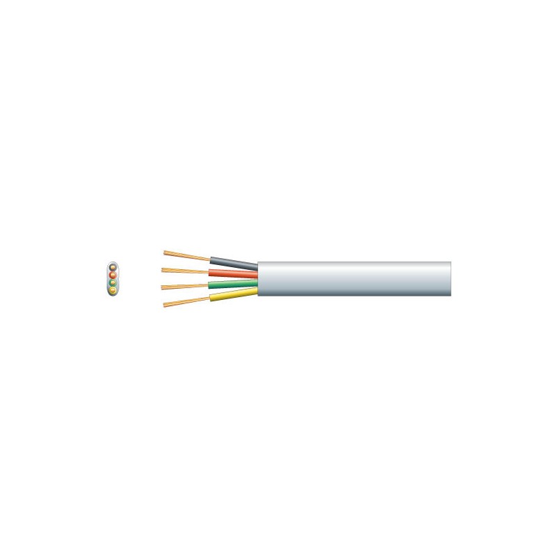 Mercury Flat Profile Telephone/Data Cable - Pure Copper