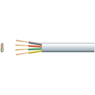 Mercury Flat Profile Telephone/Data Cable - Pure Copper