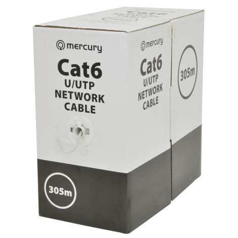 Mercury Cat6 U/UTP LSZH Network Cable