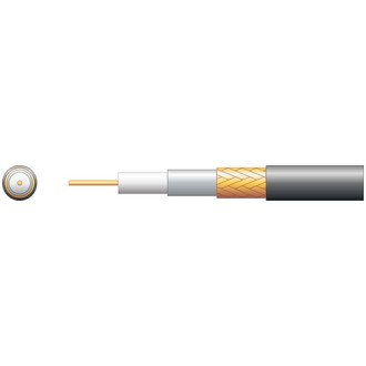 Mercury RG59B/U 75 Ohms Foam Filled Coaxial Cable - CCA Braid