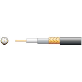 Mercury RG59B/U 75 Ohms Foam Filled Coaxial Cable - CCA Braid