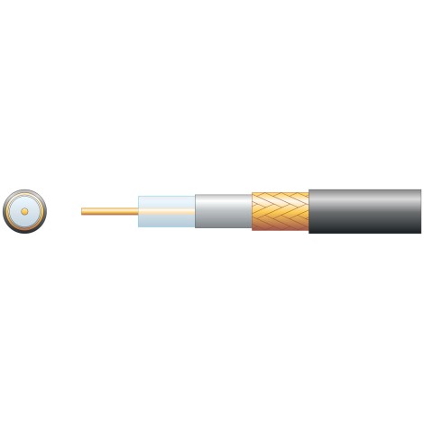 Mercury Economy RG6 75 Ohms Air Spaced Coaxial Cable - CCA Braid