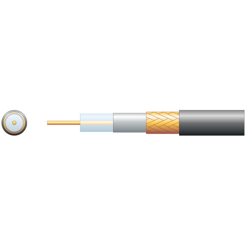 Mercury Economy RG6 75 Ohms Air Spaced Coaxial Cable - CCA Braid