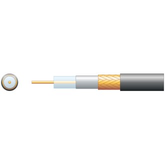 Mercury Economy RG6 75 Ohms Air Spaced Coaxial Cable - CCA Braid
