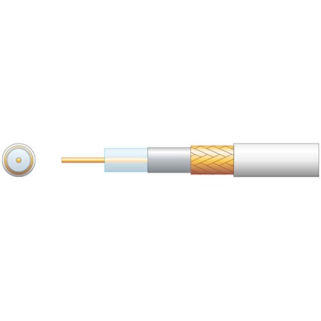 Mercury Economy RG6 75 Ohms Air Spaced Coaxial Cable - CCA Braid