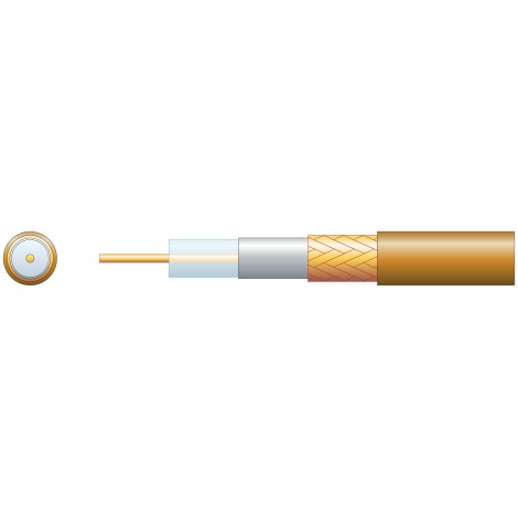 Mercury Economy RG6 75 Ohms Air Spaced Coaxial Cable - CCA Braid