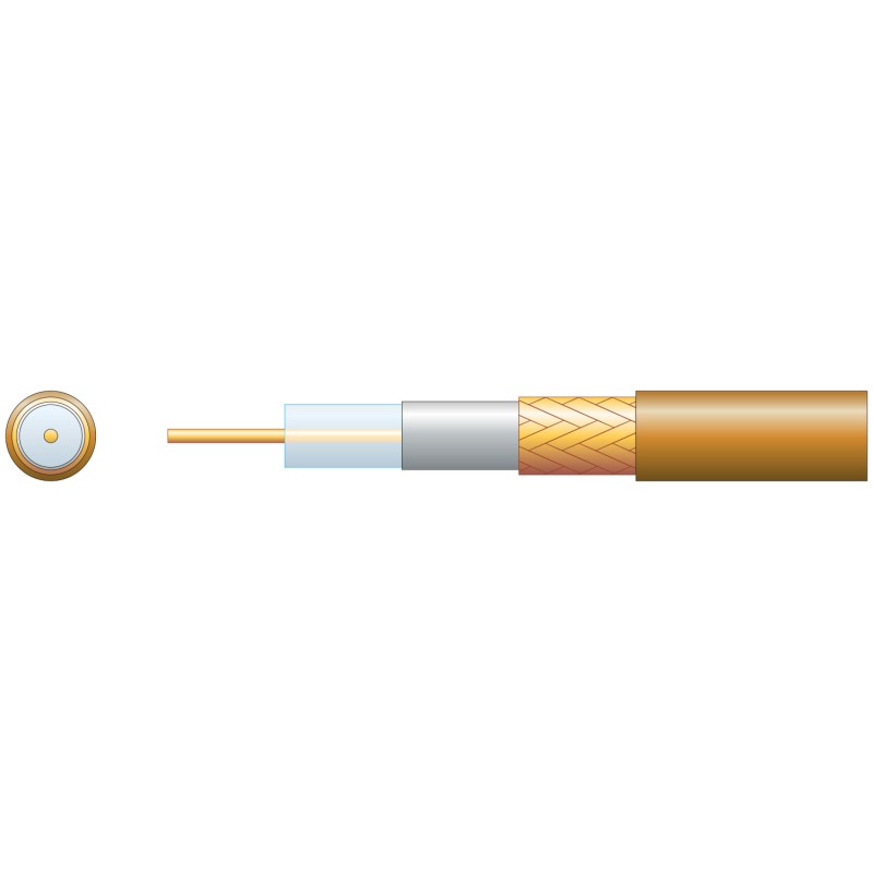 Mercury Economy RG6 75 Ohms Air Spaced Coaxial Cable - CCA Braid