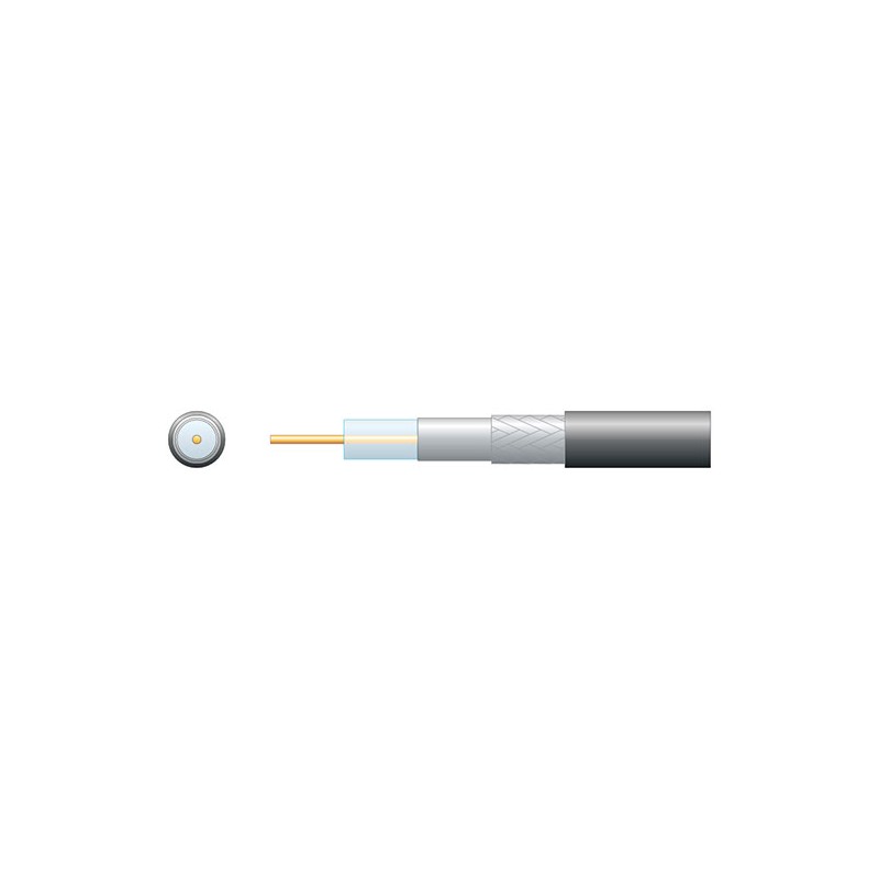 Mercury Economy RG6 75 Ohms Air Spaced Coaxial Cable - Aluminium Braid