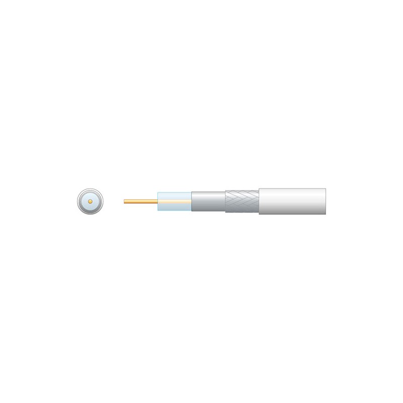 Mercury Economy RG6 75 Ohms Air Spaced Coaxial Cable -