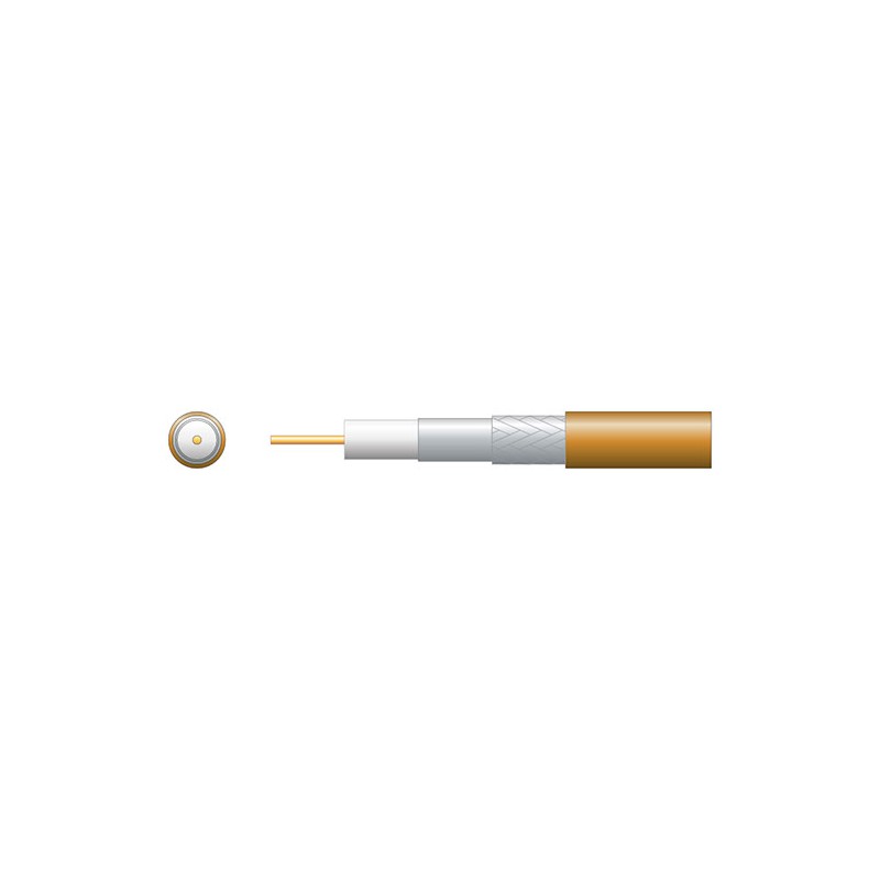Mercury Economy RG6 75 Ohms Foam Filled Coaxial Cable - Aluminium Braid