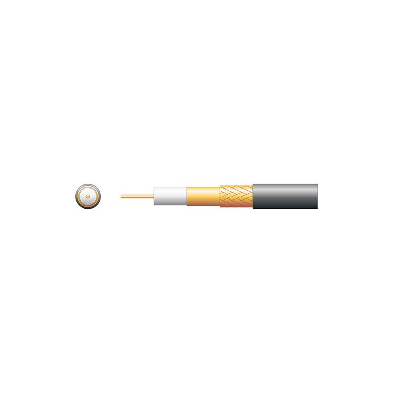 Mercury 100U 75 Ohms Foam Filled Coaxial Cable - Copper Braid
