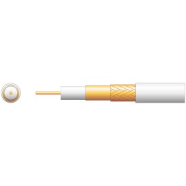Mercury 100U 75 Ohms Foam Filled Coaxial Cable - CCA Braid