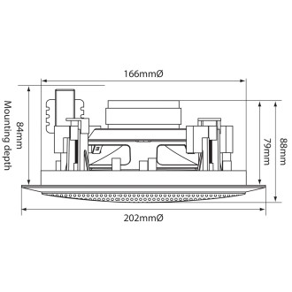 Adastra CC5V CC Series 2 Way Ceiling Speakers