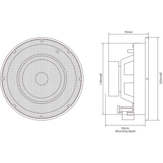 Adastra SL5 SL Series - Slimline Ceiling Speakers
