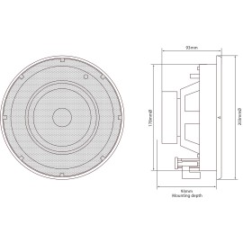 Adastra SL5 SL Series - Slimline Ceiling Speakers