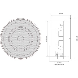 Adastra SL6 SL Series - Slimline Ceiling Speakers