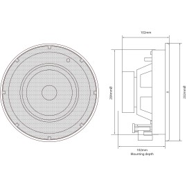 Adastra SL6 SL Series - Slimline Ceiling Speakers