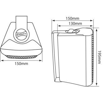 Adastra BC4V-B BC Series - 100V Indoor Speakers