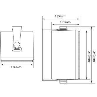Adastra B30V-B 100V Line Background Speakers