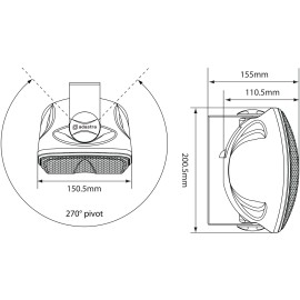 Adastra FC4V-W FC Series Compact Background Speakers
