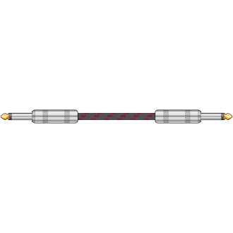 Chord BGL-3-RDBK Braided Guitar Leads