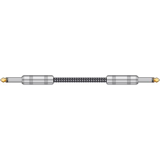 Chord BGL-3-BKWH Braided Guitar Leads