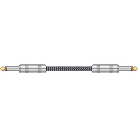 Chord BGL-3-BKWH Braided Guitar Leads