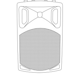 QTX QX12A QX Series Active Moulded PA Speakers