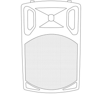 QTX QX15A QX Series Active Moulded PA Speakers
