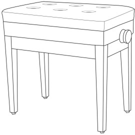 Chord PB660HS-BK Piano Benches