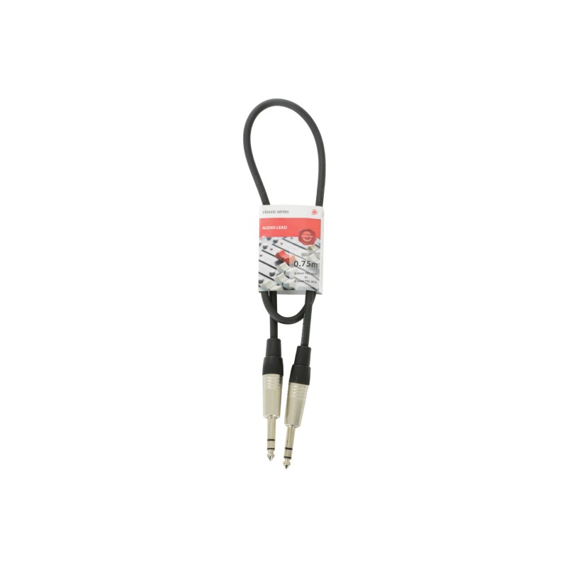 Chord S6J075 Classic 6.3mm TRS Jack to 6.3mm TRS Jack Leads