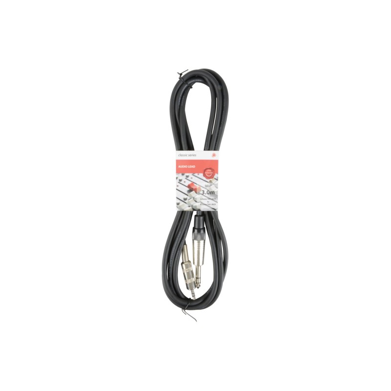 Chord S6-3J300 Classic 3.5mm TRS Jack to 6.3mm TRS Jack Leads