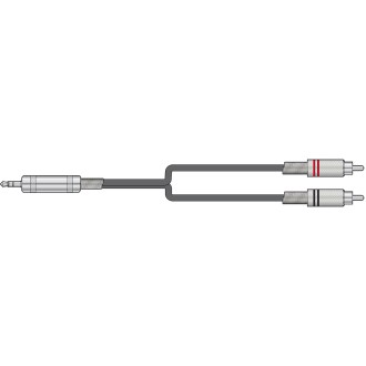 Chord S3J-2R300 Classic 3.5mm TRS Jack to 2 x RCA Phono Leads