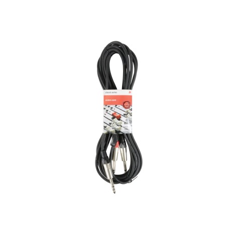 Chord S6J-2M6J600 Classic 6.3mm TRS Jack to 2 x 6.3mm Mono Jack Leads