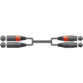 Chord 2XF-2XM600 Classic 2 XLRF to 2 XLRM Leads