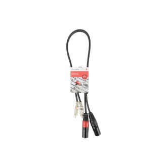 Chord 2R-2XM075 Classic Twin RCA to 2 XLRM Leads