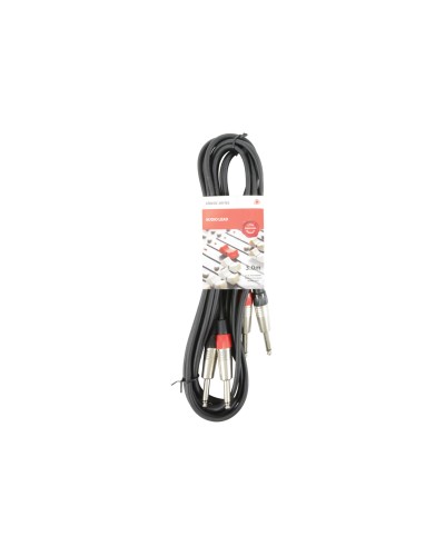 Chord 2M6J-J300 Classic 2 x 6.3mm to 2 x 6.3mm Mono Jack Plug Leads