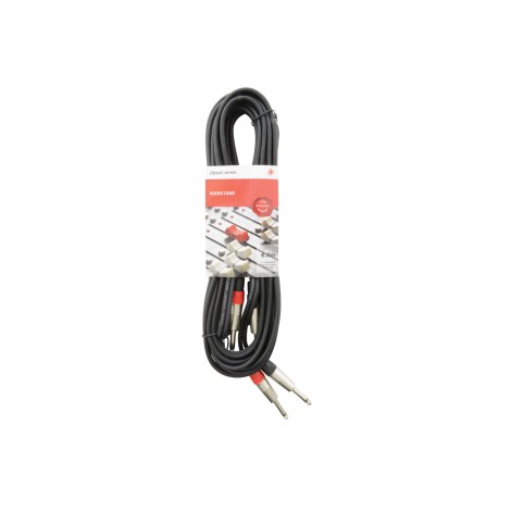 Chord 2M6J-J600 Classic 2 x 6.3mm to 2 x 6.3mm Mono Jack Plug Leads