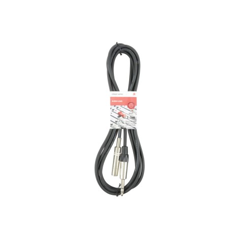 Chord S6J-EXT300 Classic 6.3mm TRS Jack Socket to 6.3mm TRS Jack Plug Leads