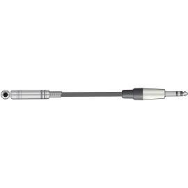 Chord S6J-EXT300 Classic 6.3mm TRS Jack Socket to 6.3mm TRS Jack Plug Leads
