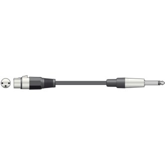 QTX XLRF to 6.3mm Mono Jack Plug Leads