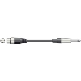 QTX XLRF to 6.3mm Mono Jack Plug Leads