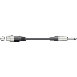 QTX XLRF to 6.3mm Mono Jack Plug Leads