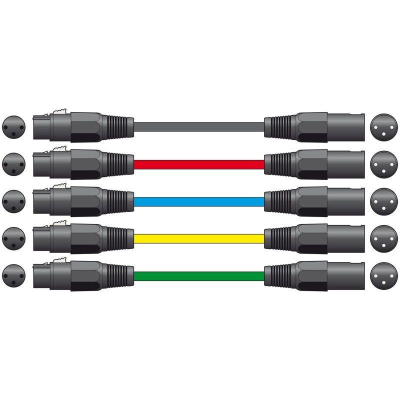 Chord XF-XM150BK Classic XLRF to XLRM Leads