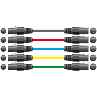 Chord XF-XM150BK Classic XLRF to XLRM Leads