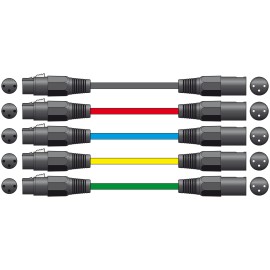 Chord XF-XM150BK Classic XLRF to XLRM Leads
